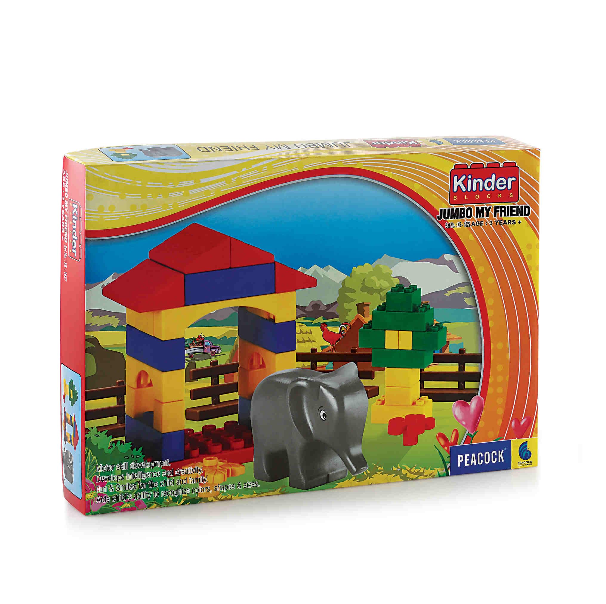 PEACOCK TOYS AND GAMES Jumbo My Friend Blocks Set Fun Puzzle Game